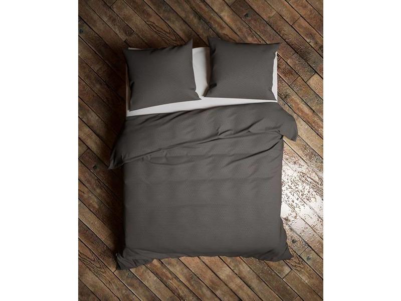 Heckettlane Heckettlane dekbedovertrek Puntini (Dark Gull Grey)