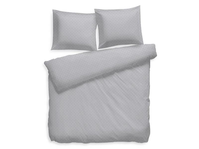 Heckettlane Heckettlane dekbedovertrek Puntini (Glacier Grey)