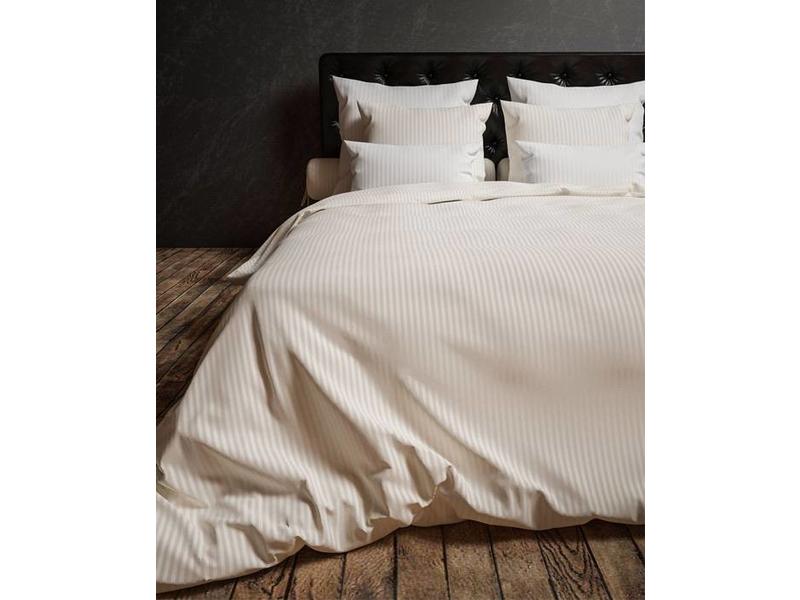 Heckettlane Heckettlane dekbedovertrek Satin Stripe (Offwhite)