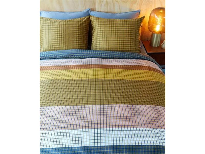 Beddinghouse Beddinghouse dekbedovertrek Grid Stripe (Gold)