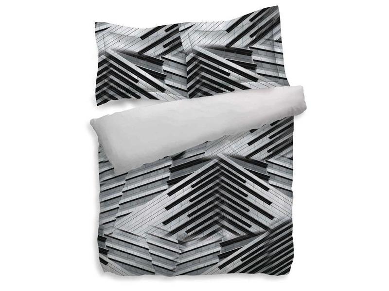 Heckettlane Heckettlane dekbedovertrek Nari (Cloudburst Grey)