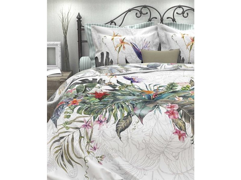 Heckettlane Heckettlane dekbedovertrek Maha (Floral White)