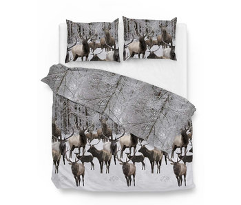 Zo! Home Flanel Reindeer (Taupe Grey)