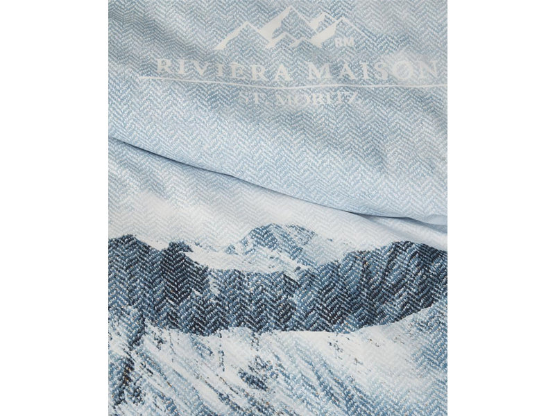 Rivièra Maison Rivièra Maison dekbedovertrek Moritz Mountain (Blue Grey)