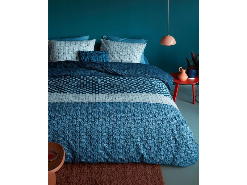 Beddinghouse Beddinghouse Flanel dekbedovertrek Maelis (Blue)