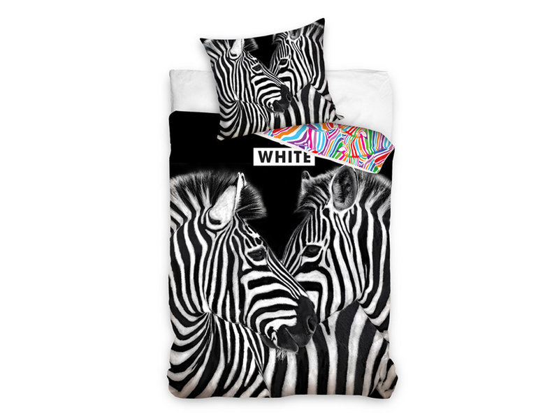 Dekbedovertrek Zebra's (Zwart/Wit)