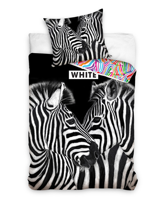 Dekbedovertrek Zebra's (Zwart/Wit) -