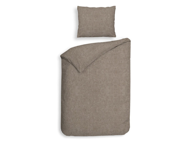 Heckettlane Heckettlane Flanel dekbedovertrek Franela (Taupe)