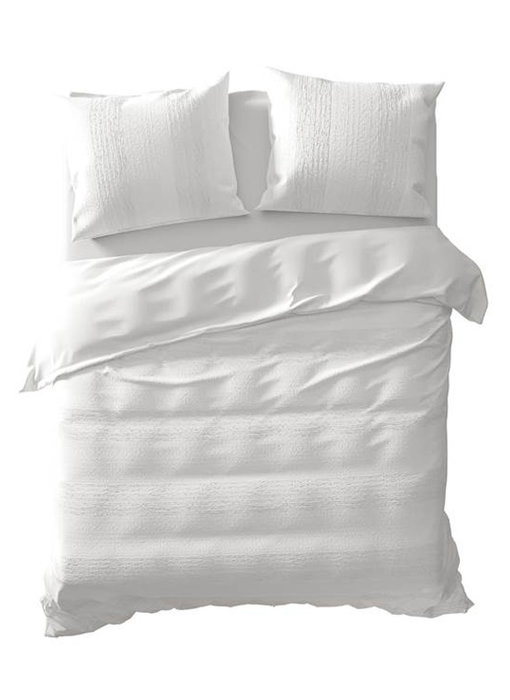 Yellow dekbedovertrek Annaka (White)