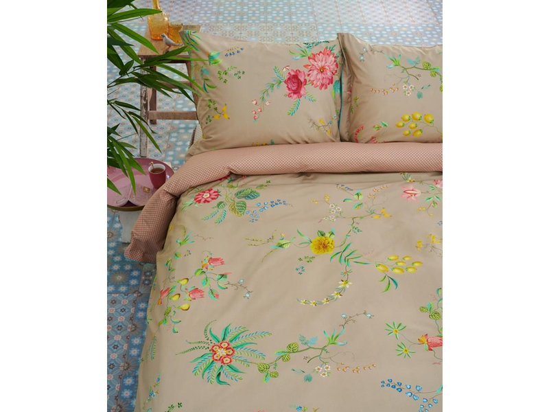 PiP Studio PiP Studio dekbedovertrek Fleur Grandeur (Khaki)