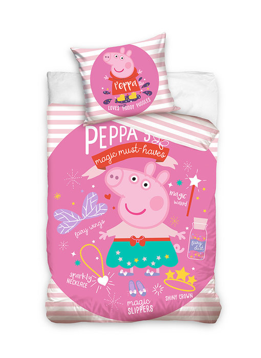 Peppa Pig dekbedovertrek Magic Musthaves (Pink)