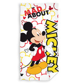 Disney Mickey Mouse strandlaken Mad About (White)