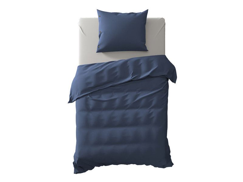 Yellow Yellow dekbedovertrek Percale (Midnight Blue)