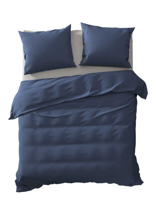 Yellow dekbedovertrek Percale (Midnight Blue)