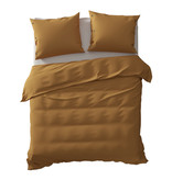 Yellow Yellow dekbedovertrek Percale (Cognac Brown)