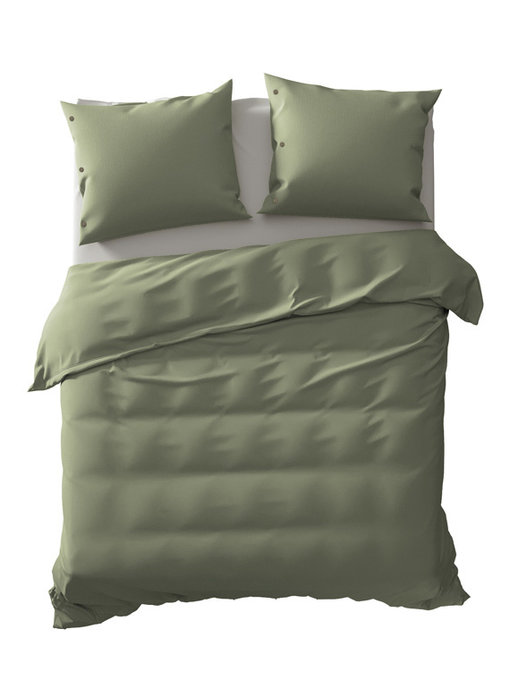 Yellow dekbedovertrek Percale (Army Green)