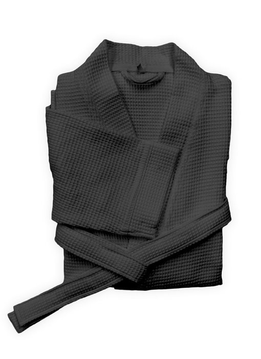 Heckettlane Badjas Wafel (Deep Black)