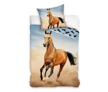 Dekbedovertrek Desert Horse (Bruin/Blauw)