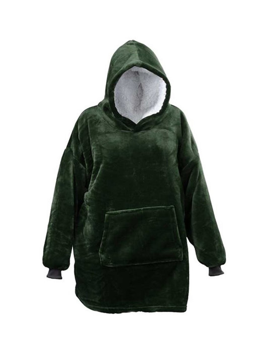 Unique Living Oversized Hoodie (Dark Green)