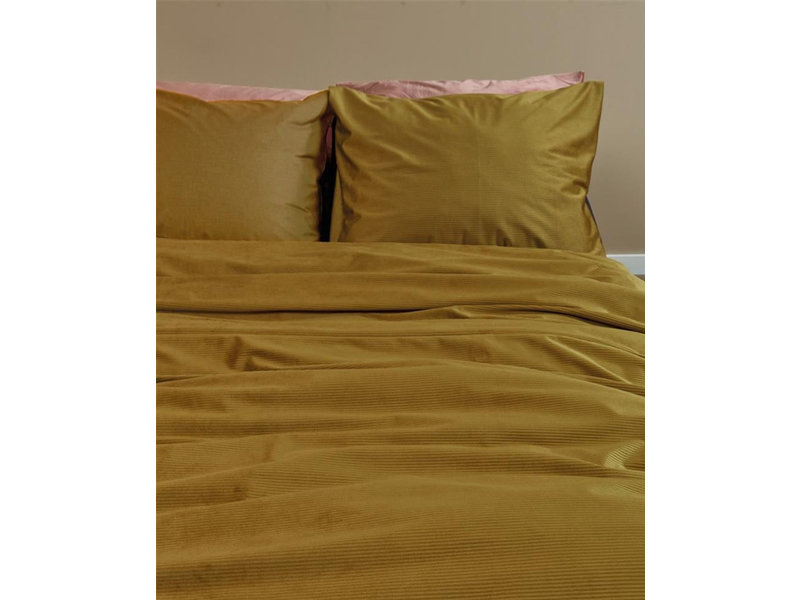 At Home At Home by Beddinghouse dekbedovertrek Cosy Corduroy (Ochre)