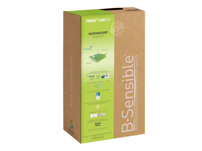 B-Sensible B-Sensible 2 in 1 waterdicht & ademend kussensloop + kussenbeschermer (Wit) - 60x70