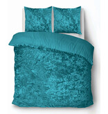 iSleep iSleep Dekbedovertrek Crushed Velvet (Turquoise)