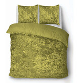 iSleep iSleep Dekbedovertrek Crushed Velvet (Oker)