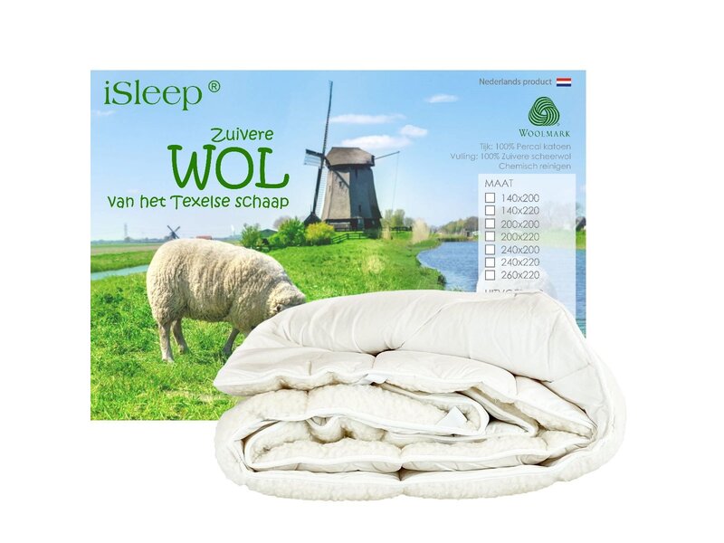iSleep iSleep onderdeken wol