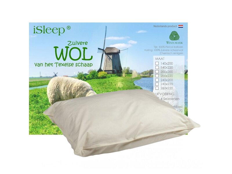 iSleep iSleep Kussen Wol Basic