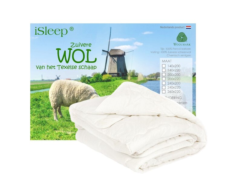 iSleep iSleep wollen zomerdekbed