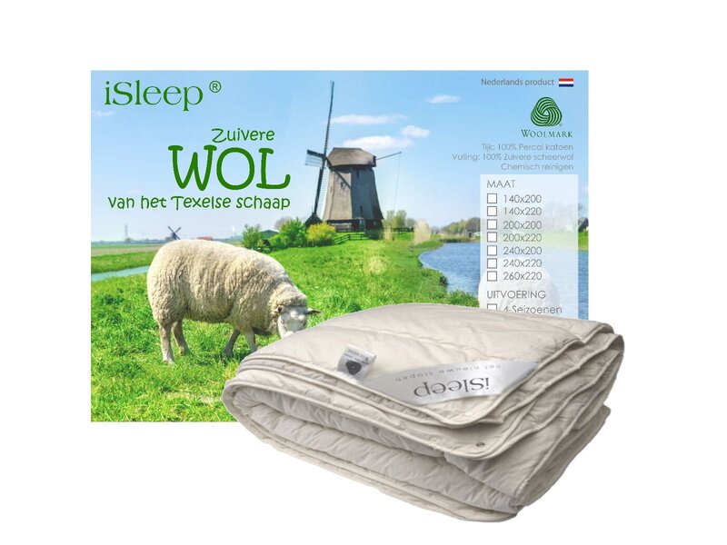 iSleep iSleep wollen 4-seizoenen dekbed