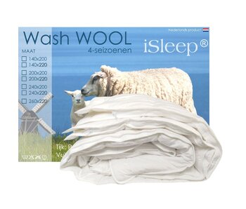 iSleep Wash Wool 4-seizoenen (wasbare wol)