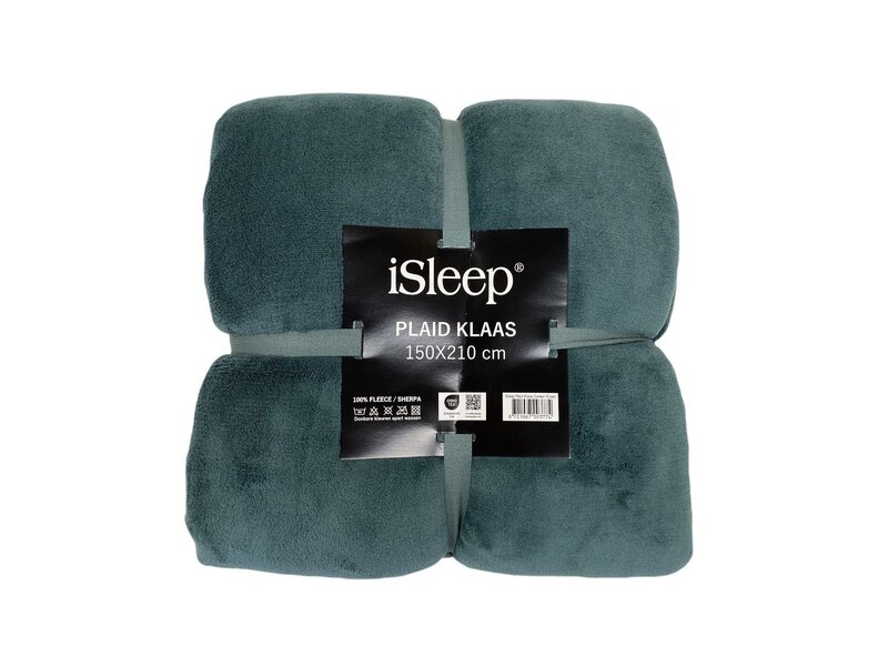 Unique Living iSleep Plaid Klaas (Donker Groen)