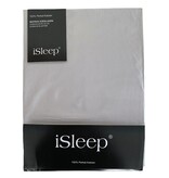 iSleep iSleep Hoeslaken Perkal Katoen (Zilver)