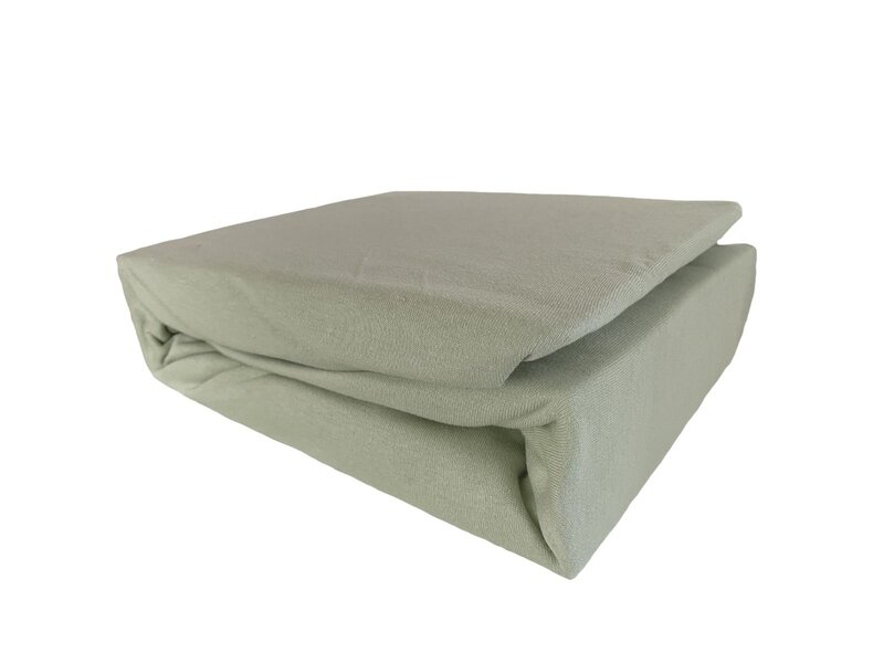 iSleep iSleep Hoeslaken Dubbel Jersey (Licht Groen)