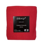 iSleep iSleep Hoeslaken Dubbel Jersey (Rood)