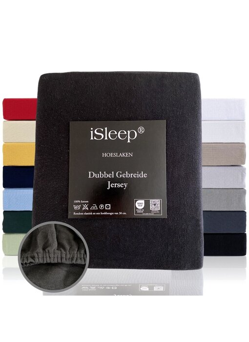 iSleep Dubbel Jersey (Zwart)