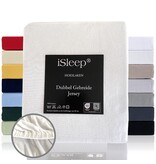 iSleep iSleep Hoeslaken Dubbel Jersey (Wit)