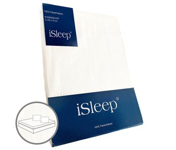 iSleep Kussensloop Flanel Katoen (2 stuks)