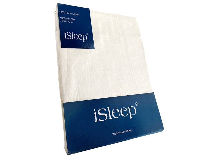 iSleep iSleep Kussenslopen Flanel Katoen (2 stuks)