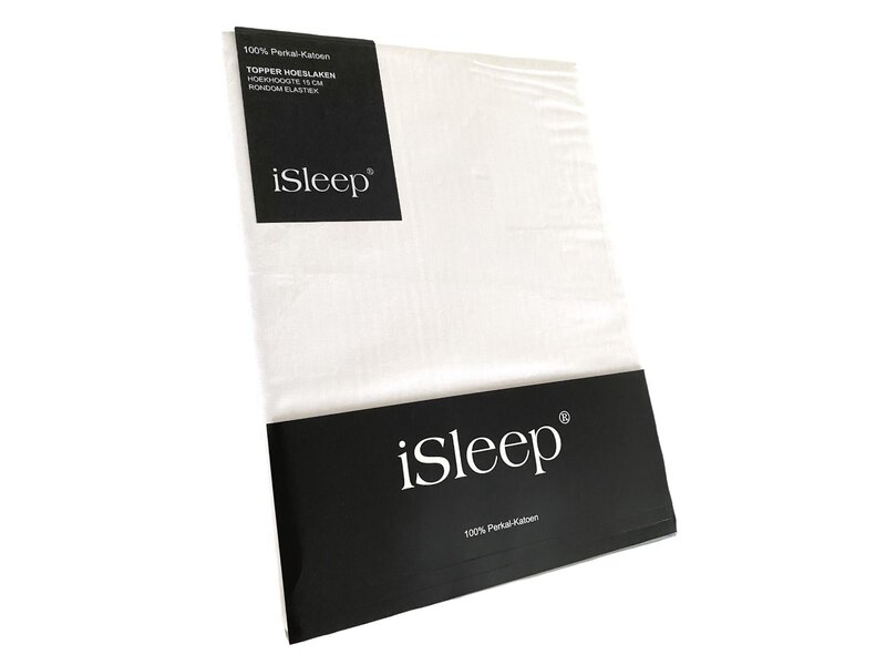 iSleep iSleep Topper hoeslaken Perkal Katoen