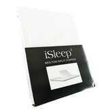 iSleep iSleep Molton Topper Single Split (Wit)