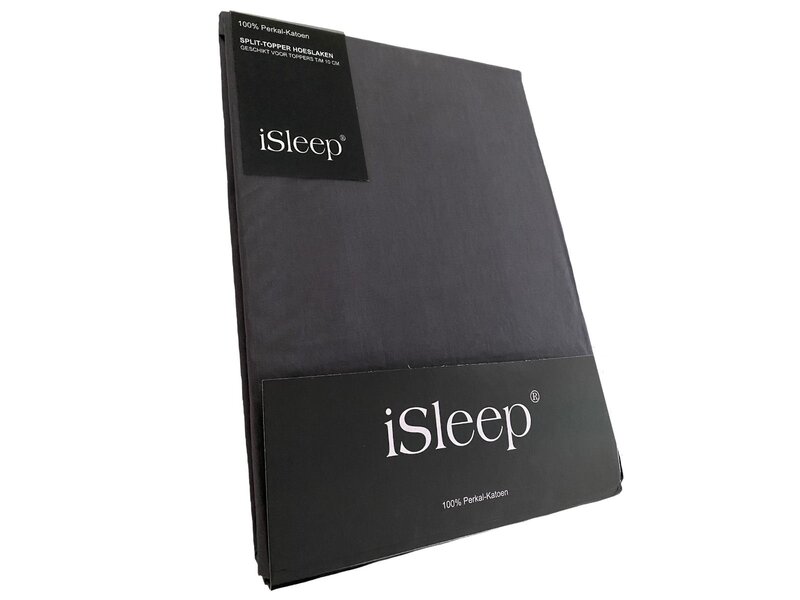 iSleep iSleep Split-Topper hoeslaken Perkal Katoen