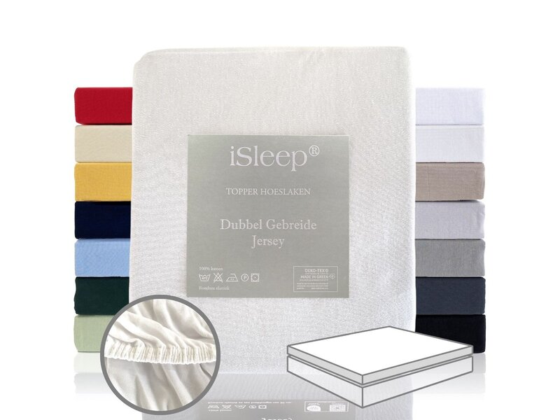 iSleep iSleep Topper hoeslaken Dubbel Jersey Combed Yarn