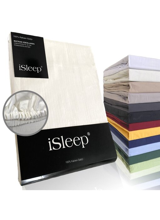 iSleep Satijn Katoen (Licht Beige)