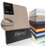 iSleep iSleep Hoeslaken Satijn Katoen (Medium Beige)