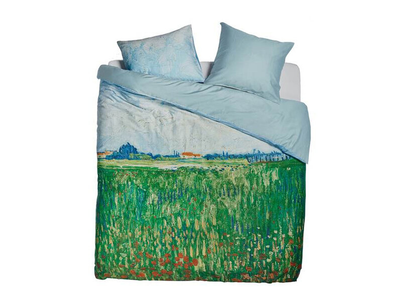 Beddinghouse Beddinghouse x Van Gogh dekbedovertrek Field with Poppies (Green)