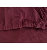 iSleep iSleep Hoeslaken Dubbel Jersey (Bordeaux)