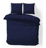 iSleep iSleep Dekbedovertrek Satijnstreep (Donker Blauw)