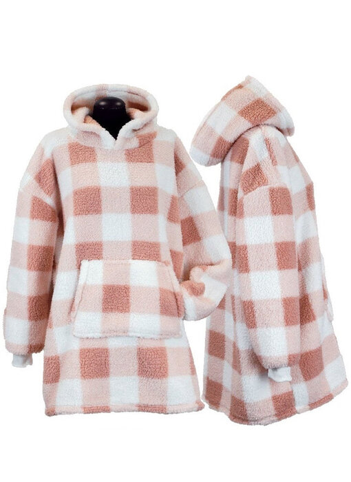 Unique Living Oversized Hoodie Donna (Old Pink)